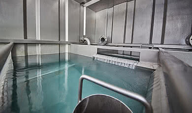 Trinkwasserbehälter aus hochwertigem Edelstahl von Harasser Trinkwasserbehälterbau